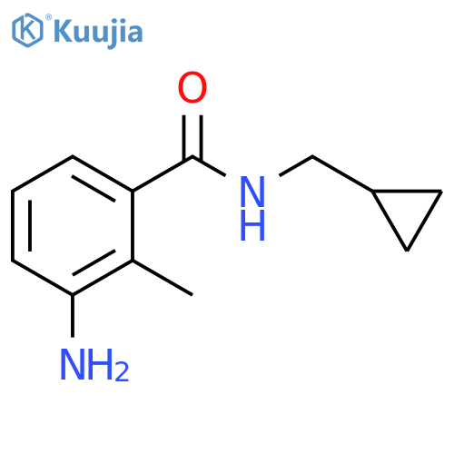 3-amino-N-(cyclopropylmethyl)-2-methylbenzamide structure