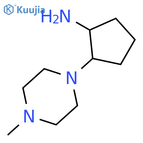 2-(4-methylpiperazin-1-yl)cyclopentan-1-amine structure
