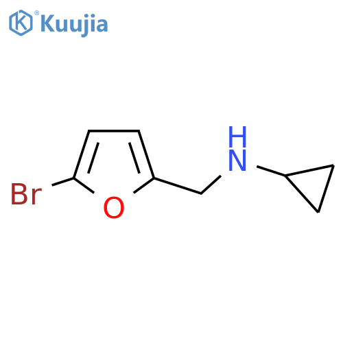 N-(5-bromofuran-2-yl)methylcyclopropanamine structure