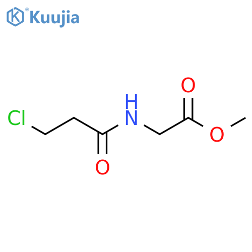 Methyl 2-(3-chloropropanamido)acetate structure