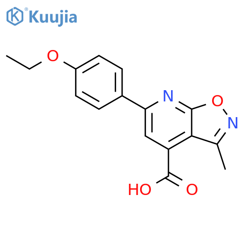 6-(4-Ethoxyphenyl)-3-methyl-1,2oxazolo5,4-bpyridine-4-carboxylic Acid structure