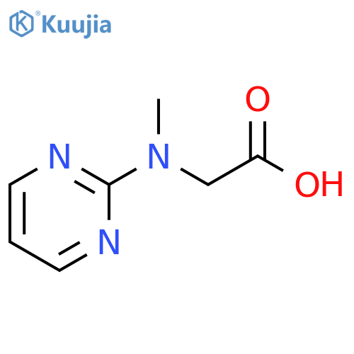 2-[methyl(pyrimidin-2-yl)amino]acetic acid structure