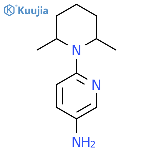 6-(2,6-Dimethylpiperidin-1-YL)pyridin-3-amine structure