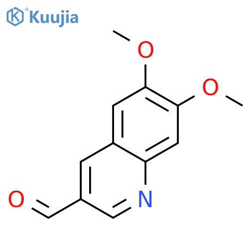 3-Quinolinecarboxaldehyde, 6,7-dimethoxy- structure