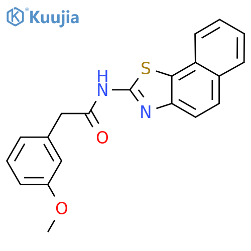 2-(3-methoxyphenyl)-N-{naphtho2,1-d1,3thiazol-2-yl}acetamide structure