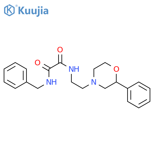 N'-benzyl-N-2-(2-phenylmorpholin-4-yl)ethylethanediamide structure