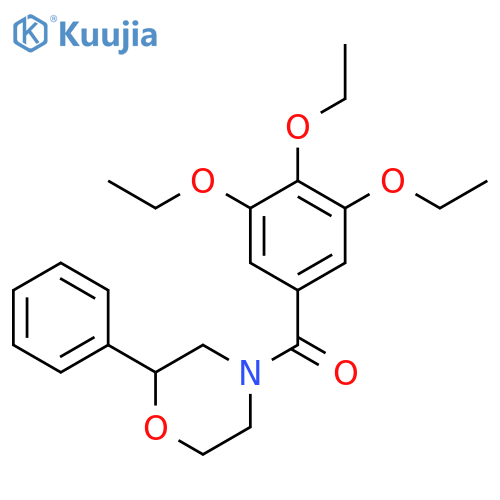 2-phenyl-4-(3,4,5-triethoxybenzoyl)morpholine structure