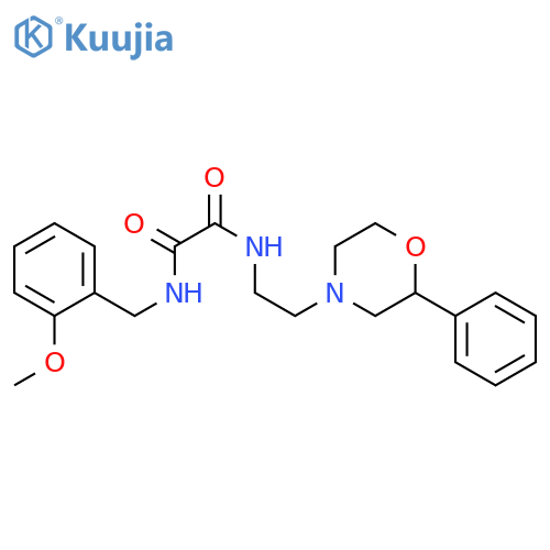 N'-(2-methoxyphenyl)methyl-N-2-(2-phenylmorpholin-4-yl)ethylethanediamide structure