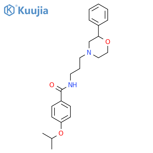 N-3-(2-phenylmorpholin-4-yl)propyl-4-(propan-2-yloxy)benzamide structure