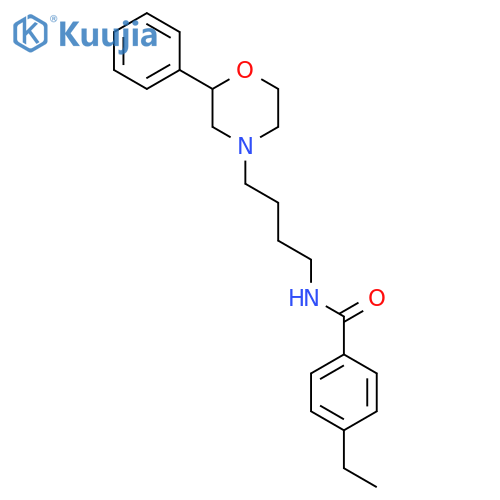 4-ethyl-N-4-(2-phenylmorpholin-4-yl)butylbenzamide structure