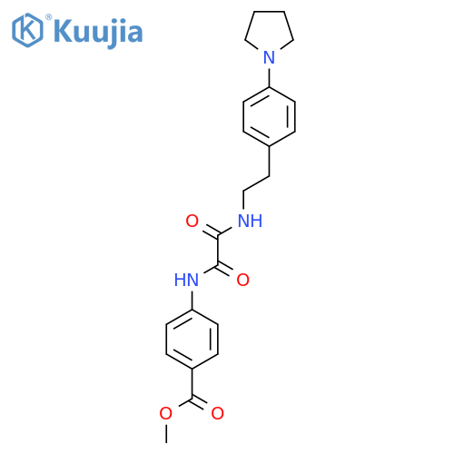 methyl 4-({2-4-(pyrrolidin-1-yl)phenylethyl}carbamoyl)formamidobenzoate structure