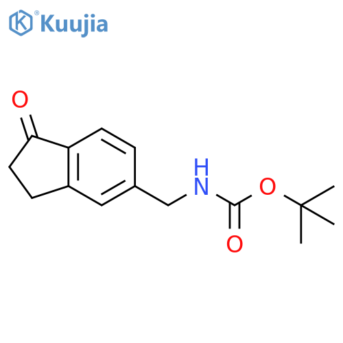 tert-butyl N-(1-oxo-2,3-dihydro-1H-inden-5-yl)methylcarbamate structure