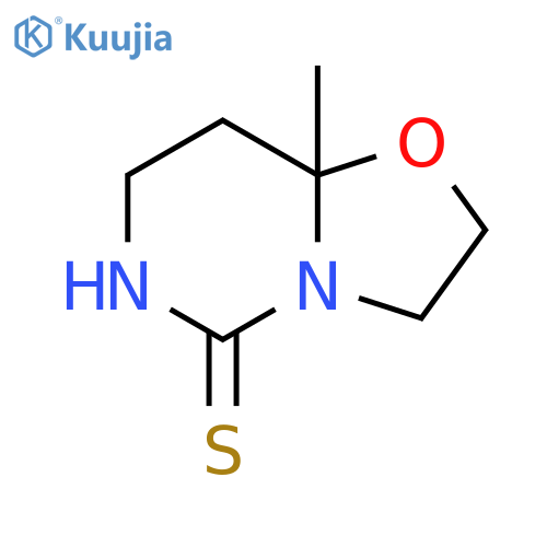 8a-Methylhexahydro-5H-[1,3]oxazolo[3,2-c]pyrimidine-5-thione structure