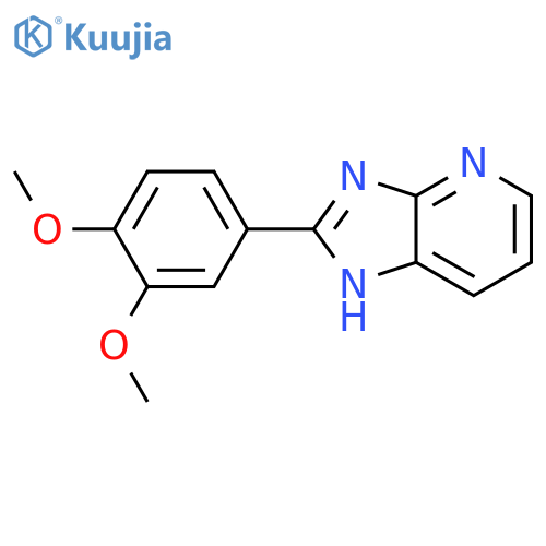 1H-Imidazo[4,5-b]pyridine, 2-(3,4-dimethoxyphenyl)- structure