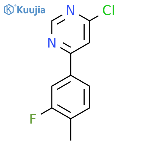 4-Chloro-6-(3-fluoro-4-methylphenyl)pyrimidine structure
