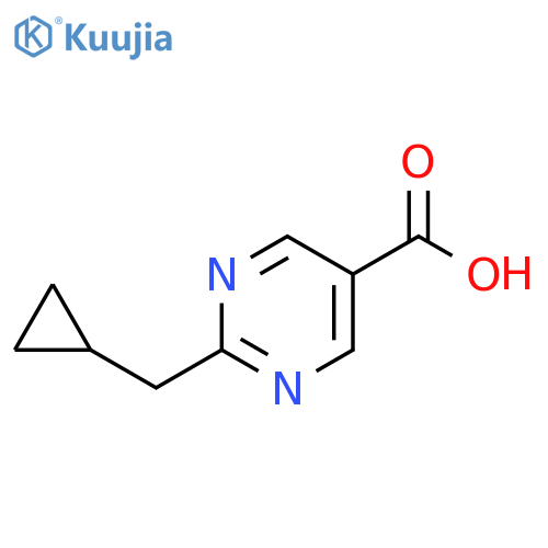 5-Pyrimidinecarboxylic acid, 2-(cyclopropylmethyl)- structure