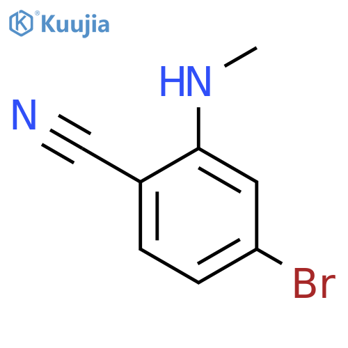 4-bromo-2-(methylamino)benzonitrile structure