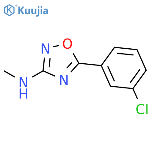 5-(3-Chlorophenyl)-1,2,4-oxadiazol-3-yl-methylamine structure