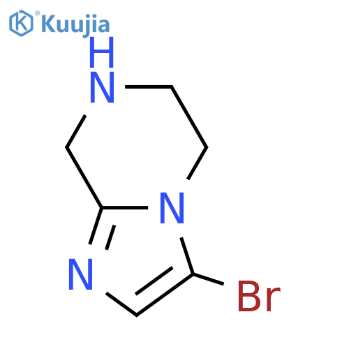 3-bromo-5H,6H,7H,8H-imidazo[1,2-a]pyrazine structure