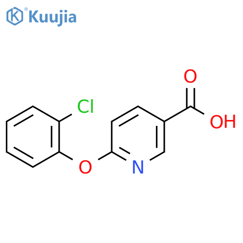 6-(2-Chlorophenoxy)pyridine-3-carboxylic acid structure