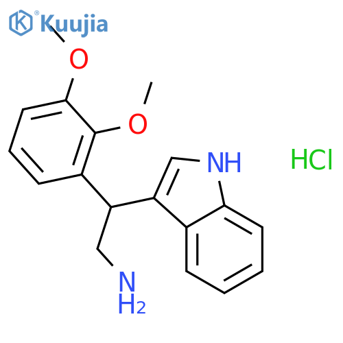 2-(2,3-Dimethoxyphenyl)-2-(1H-indol-3-yl)ethan-1-amine structure