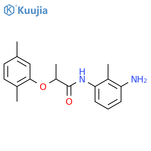 N-(3-Amino-2-methylphenyl)-2-(2,5-dimethylphenoxy) propanamide structure