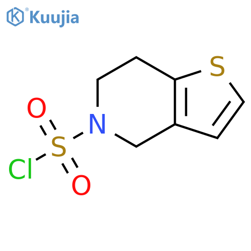4H,5H,6H,7H-thieno3,2-cpyridine-5-sulfonyl chloride structure