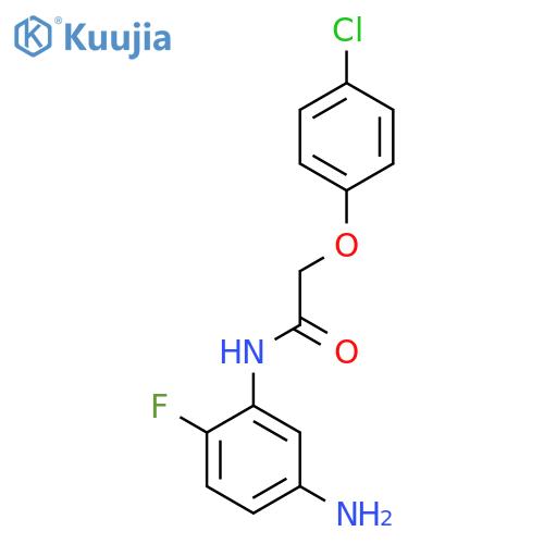 N-(5-Amino-2-fluorophenyl)-2-(4-chlorophenoxy)-acetamide structure