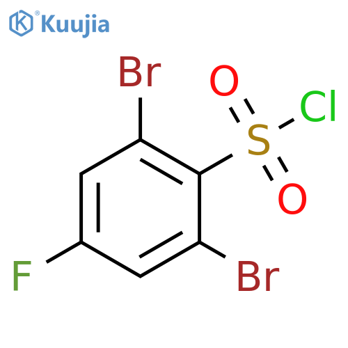 2,6-dibromo-4-fluorobenzene-1-sulfonyl chloride structure