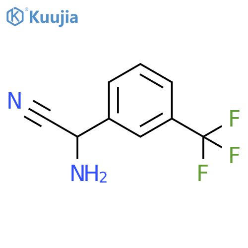 amino[3-(trifluoromethyl)phenyl]acetonitrile structure