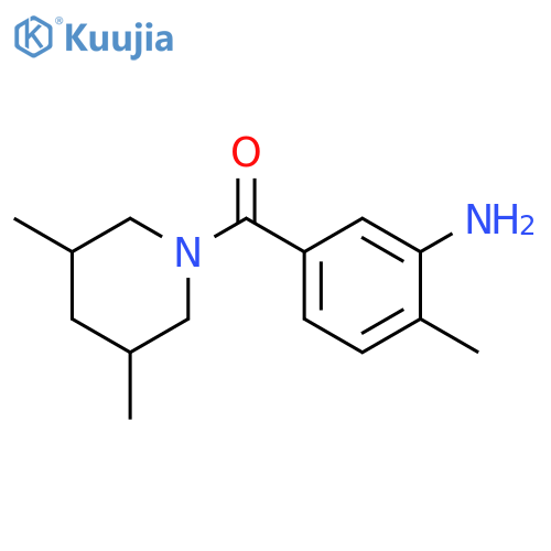 5-(3,5-dimethylpiperidine-1-carbonyl)-2-methylaniline structure