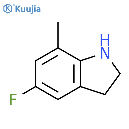 5-fluoro-7-methyl-indoline structure