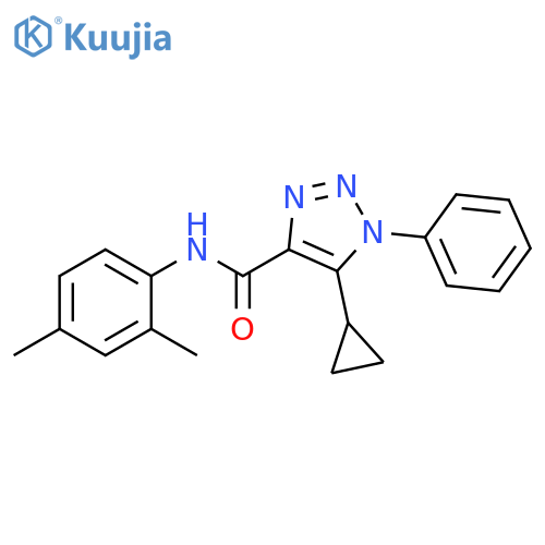 5-Cyclopropyl-N-(2,4-dimethylphenyl)-1-phenyl-1H-1,2,3-triazole-4-carboxamide structure