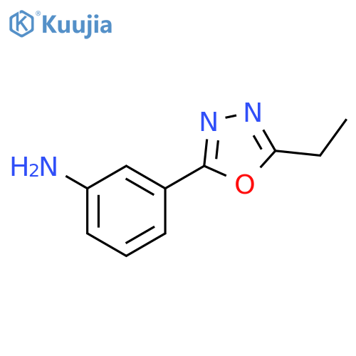 3-(5-ethyl-1,3,4-oxadiazol-2-yl)aniline structure