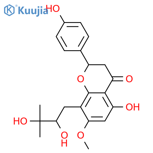 4',5,7-Trihydroxy-8-prenylflavanone; (S)-form, 2'',3''-Dihydro, 2''ξ,3''-dihydroxy, 7-Me ether structure