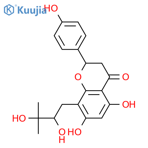 4',5,7-Trihydroxy-8-prenylflavanone; (S)-form, 2'',3''-Dihydro, 2''ξ,3''-dihydroxy structure
