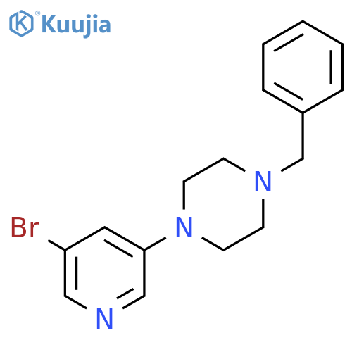 1-benzyl-4-(5-bromopyridin-3-yl)piperazine structure