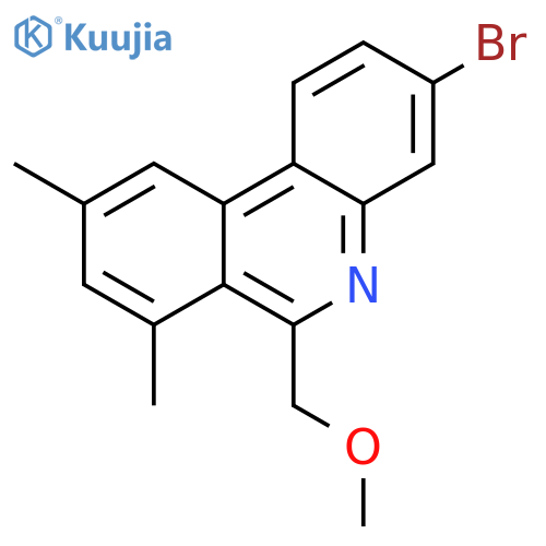3-BROMO-6-METHOXYMETHYL-7,9-DIMETHYLPHENANTHRIDINE structure