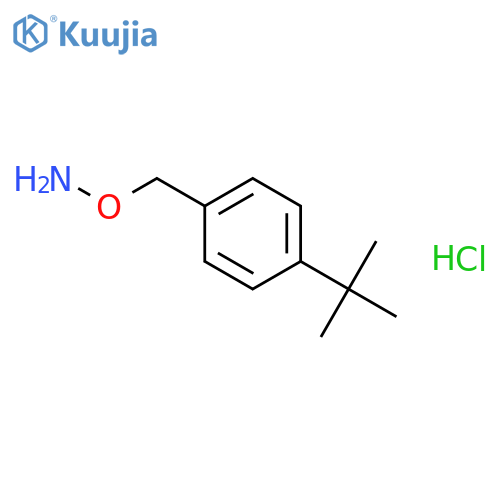 Hydroxylamine, O-[[4-(1,1-dimethylethyl)phenyl]methyl]-, hydrochloride structure