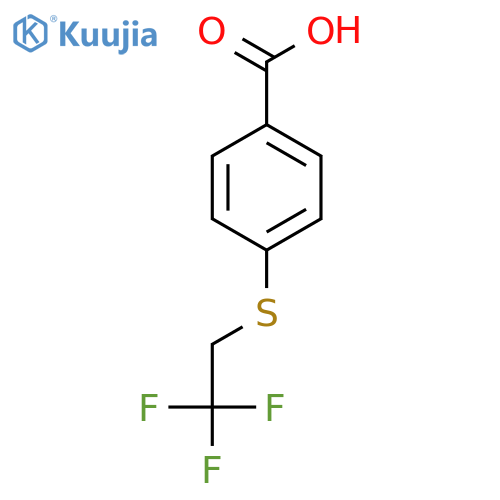 4-[(2,2,2-Trifluoroethyl)sulphanyl]benzoic acid structure