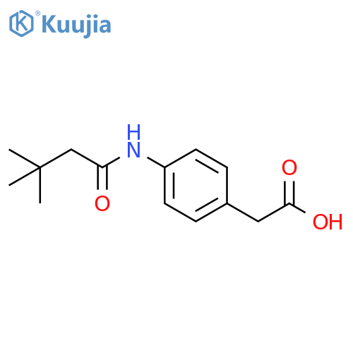 2-4-(3,3-dimethylbutanamido)phenylacetic acid structure