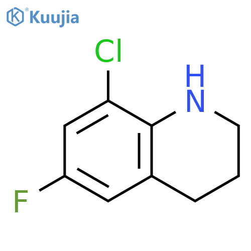 8-chloro-6-fluoro-1,2,3,4-tetrahydroquinoline structure