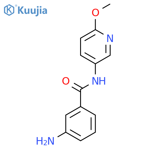 3-Amino-N-(6-methoxypyridin-3-yl)benzamide structure