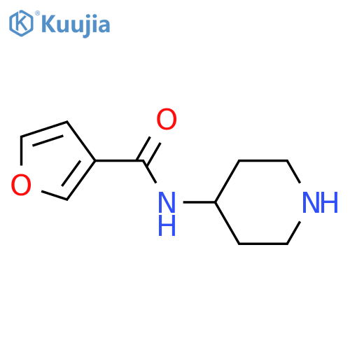 N-(piperidin-4-yl)furan-3-carboxamide structure