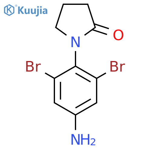 1-(4-Amino-2,6-dibromophenyl)pyrrolidin-2-one structure
