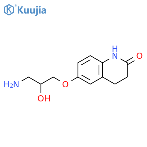 6-(3-amino-2-hydroxypropoxy)-1,2,3,4-tetrahydroquinolin-2-one structure