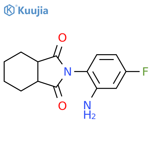 2-(2-Amino-4-fluorophenyl)-octahydro-1H-isoindole-1,3-dione structure