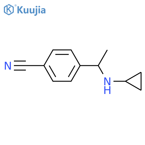 4-1-(cyclopropylamino)ethylbenzonitrile structure