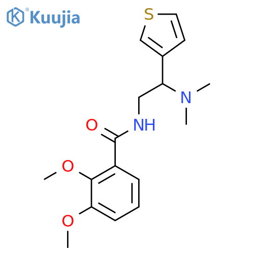 N-2-(dimethylamino)-2-(thiophen-3-yl)ethyl-2,3-dimethoxybenzamide structure
