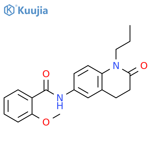 2-methoxy-N-(2-oxo-1-propyl-1,2,3,4-tetrahydroquinolin-6-yl)benzamide structure